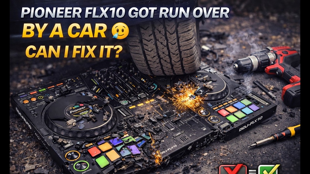 Pioneer FLX10 Ran Over by A Car! Can I fix it?