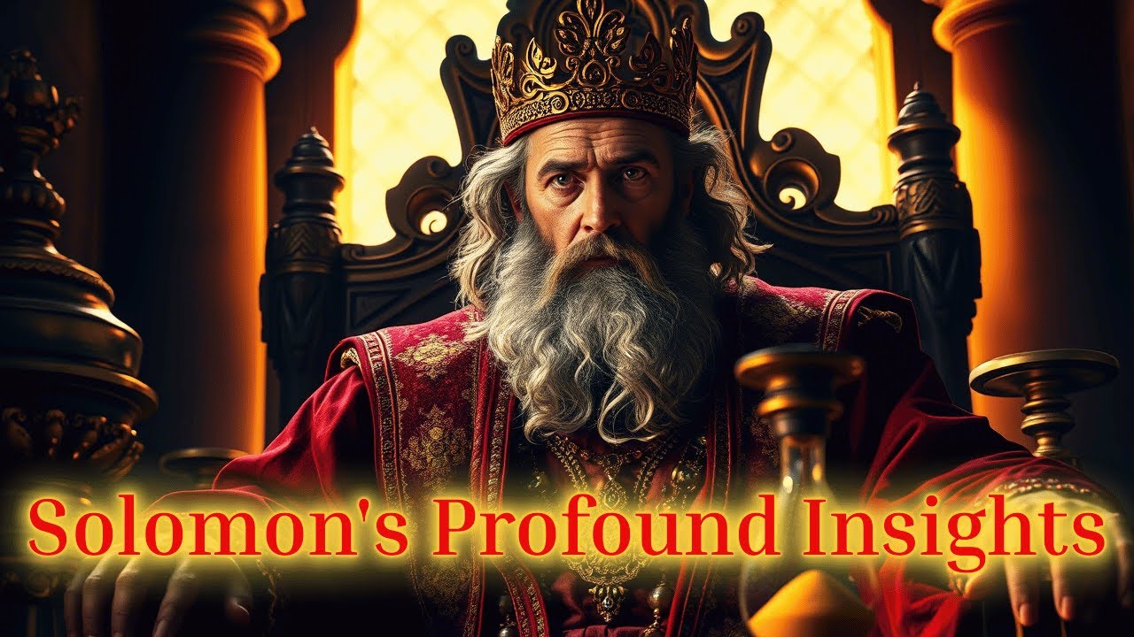 Solomon's Profound Insights: Ancient Wisdom from Ecclesiastes for Today's Spiritual Journey
