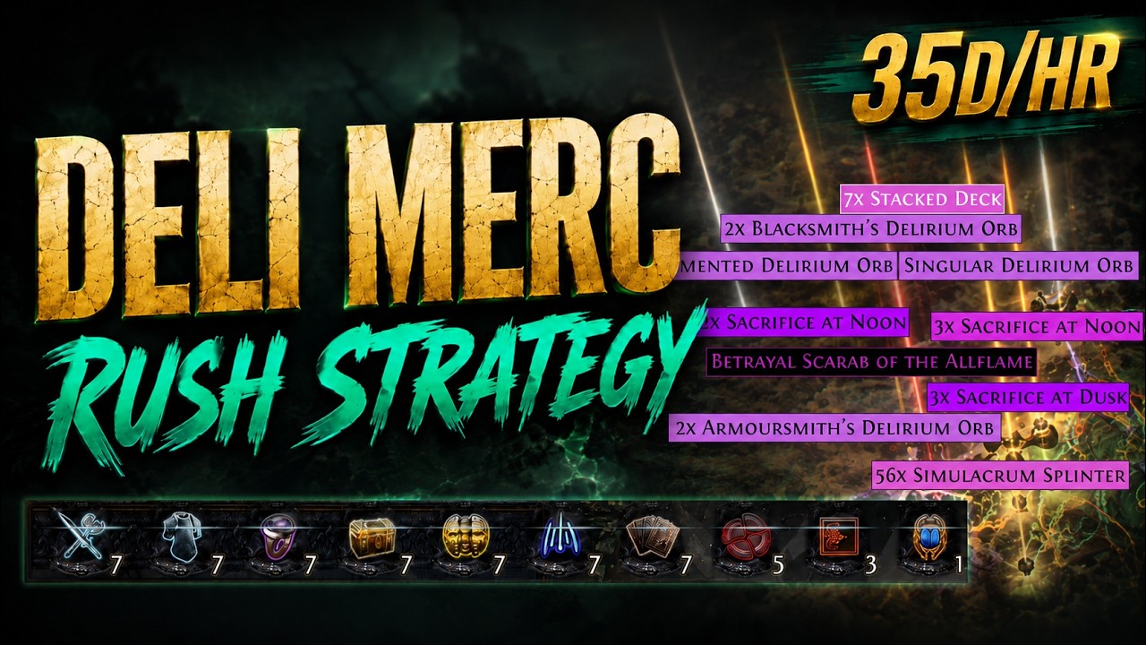 Deli Merc Rush &mdash; САМЫЙ ПРИБЫЛЬНЫЙ фарм, который я нашел в 3.29