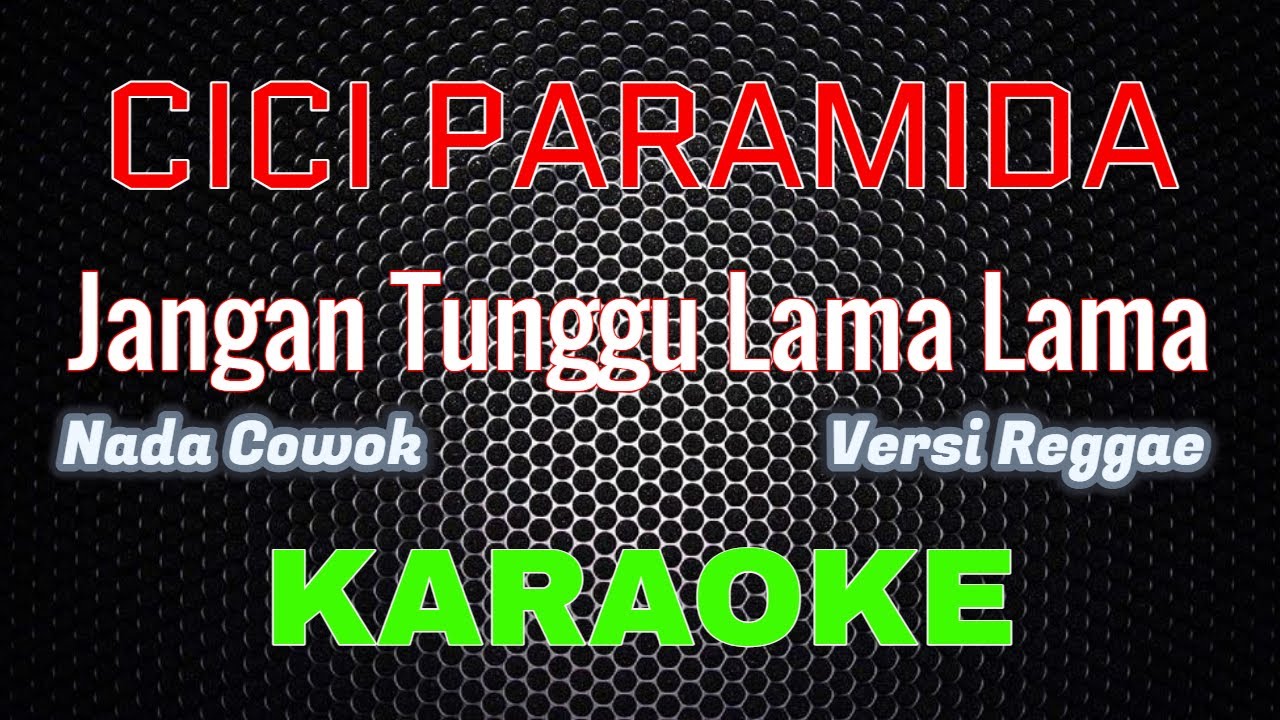 Cici Paramida - Jangan Tunggu Lama Lama [Karaoke] NADA COWOK | LMusical