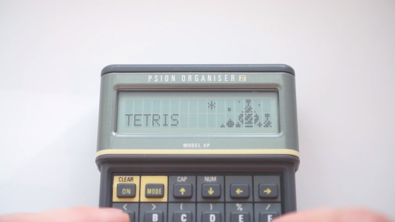 Tetris on a Psion II Organiser XP