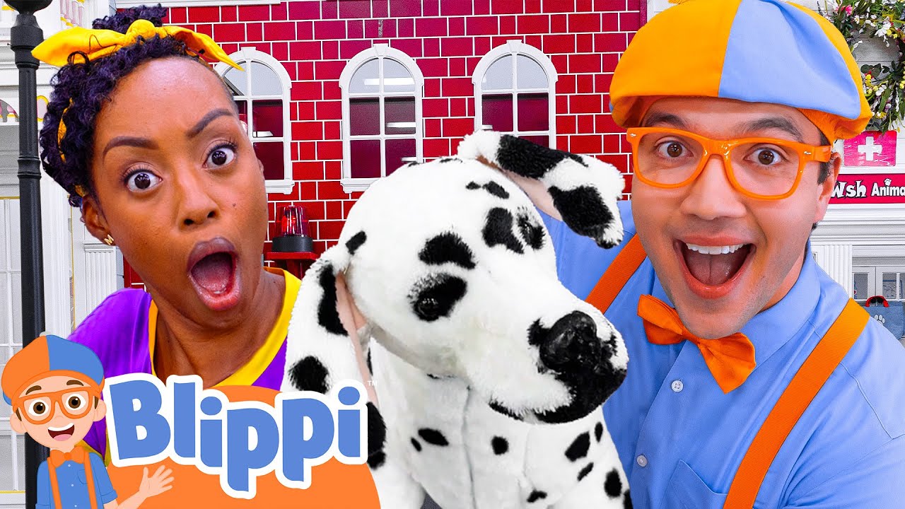 🐶 Blippi and Meekah Save the Dog! 🚒 Friendship Day Adventure