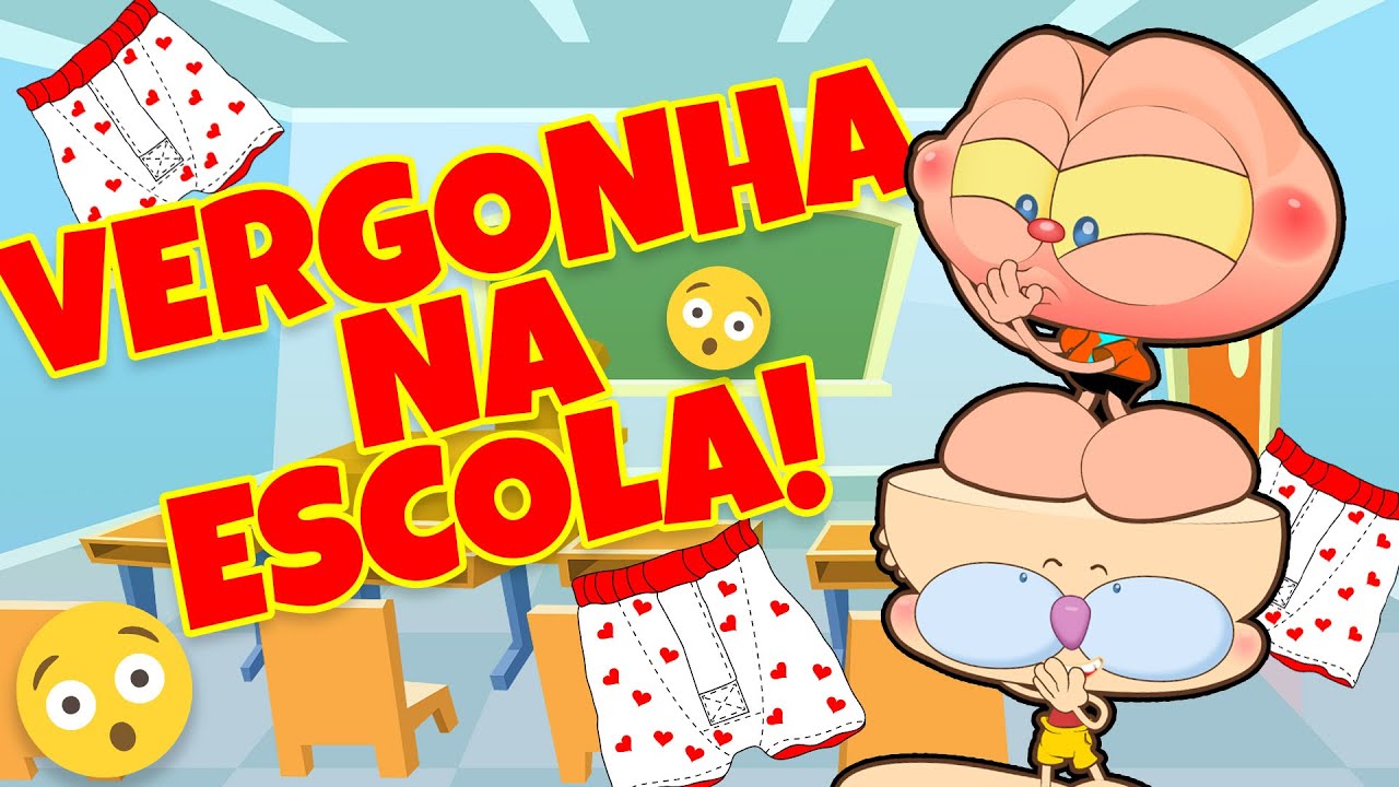 Mongo e Drongo voltam às aulas - PASSANDO VERGONHA 😚 - desenho animado na Escolinha