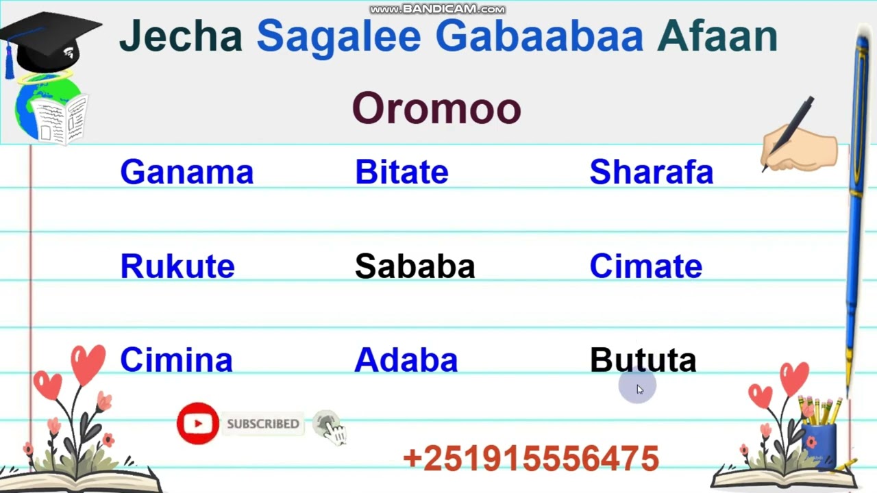 Jecha Sagalee Gabaabaa birsaga sadii irraa