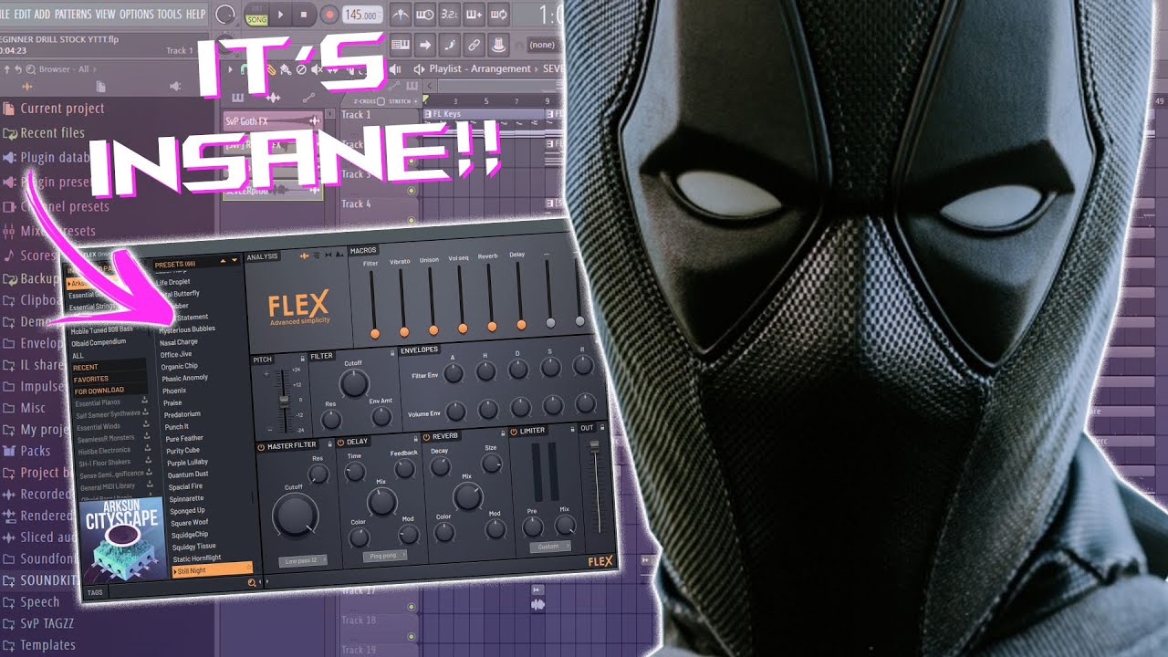 HOW TO MAKE YOUR FIRST UK DRILL BEAT! *Stock Plug-ins* | FL STUDIO TUTORIAL