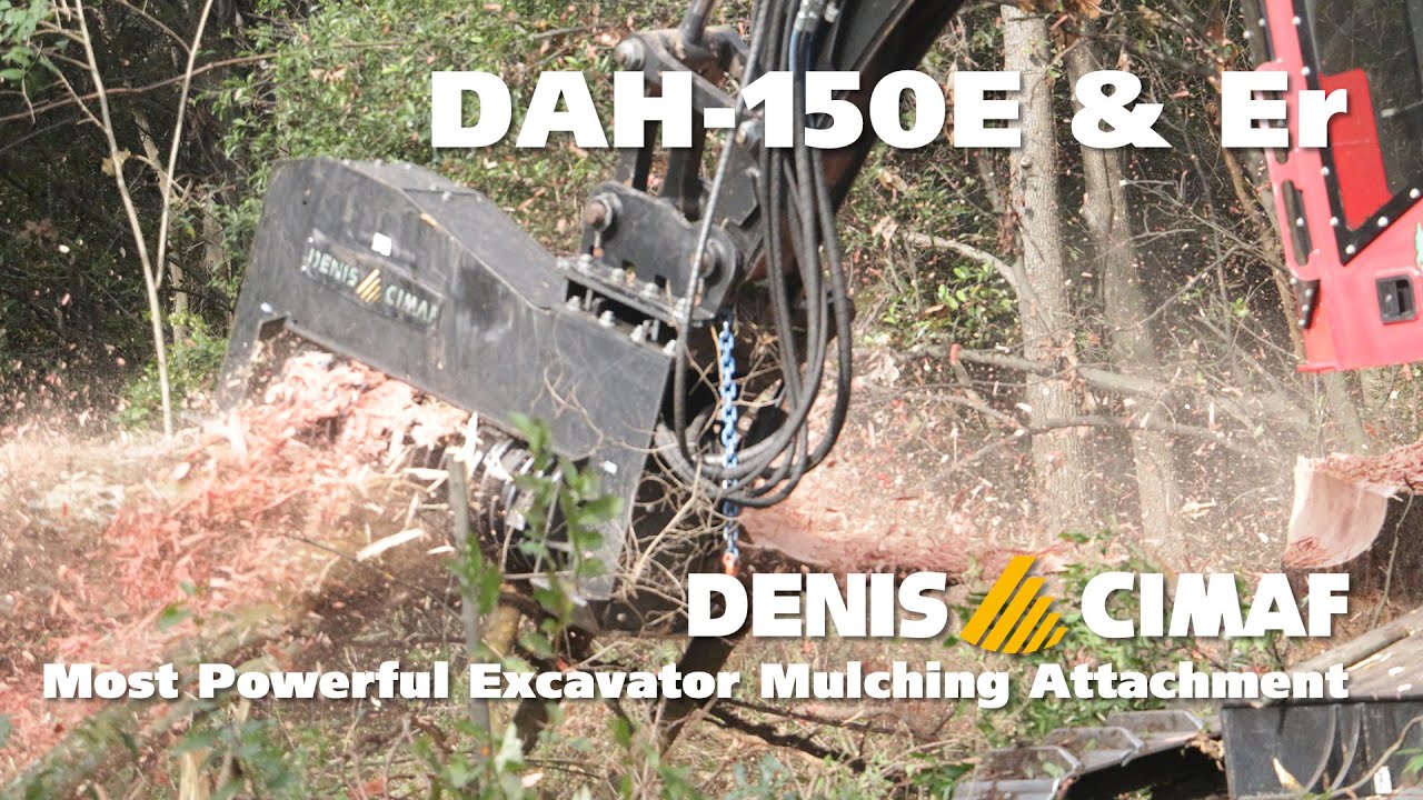 DAF-150E and Er - Most powerful solution for excavators and harvesters Forestry Mulching Attachments