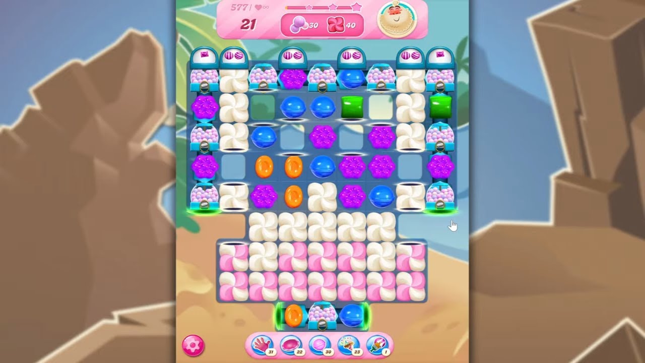 Candy Crush Saga LEVEL 577 NO BOOSTERS (new version)🐟☑️