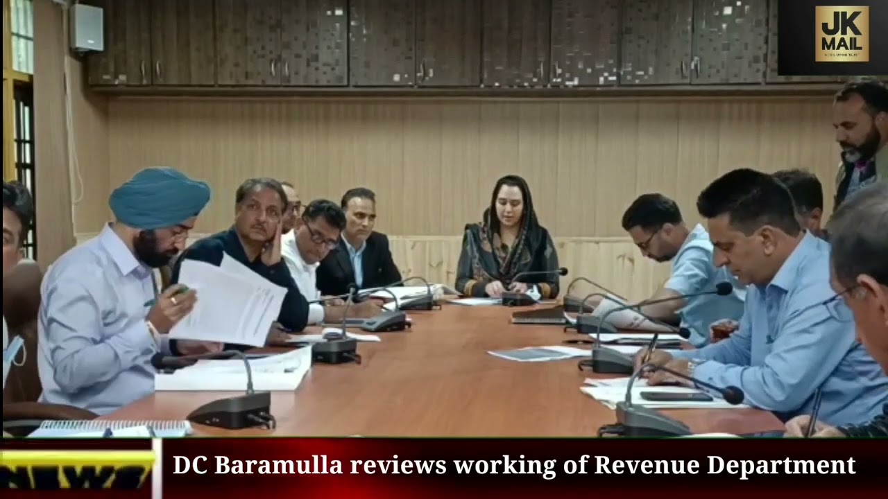 Deputy Commissioner Dr Syed Sehrish Asgar reviewed the functioning of Revenue Department