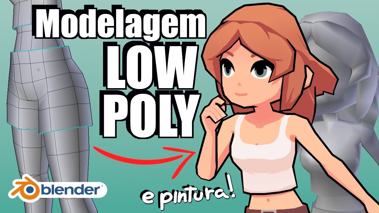 Passo a Passo Completo! Personagem 3D Low Poly!