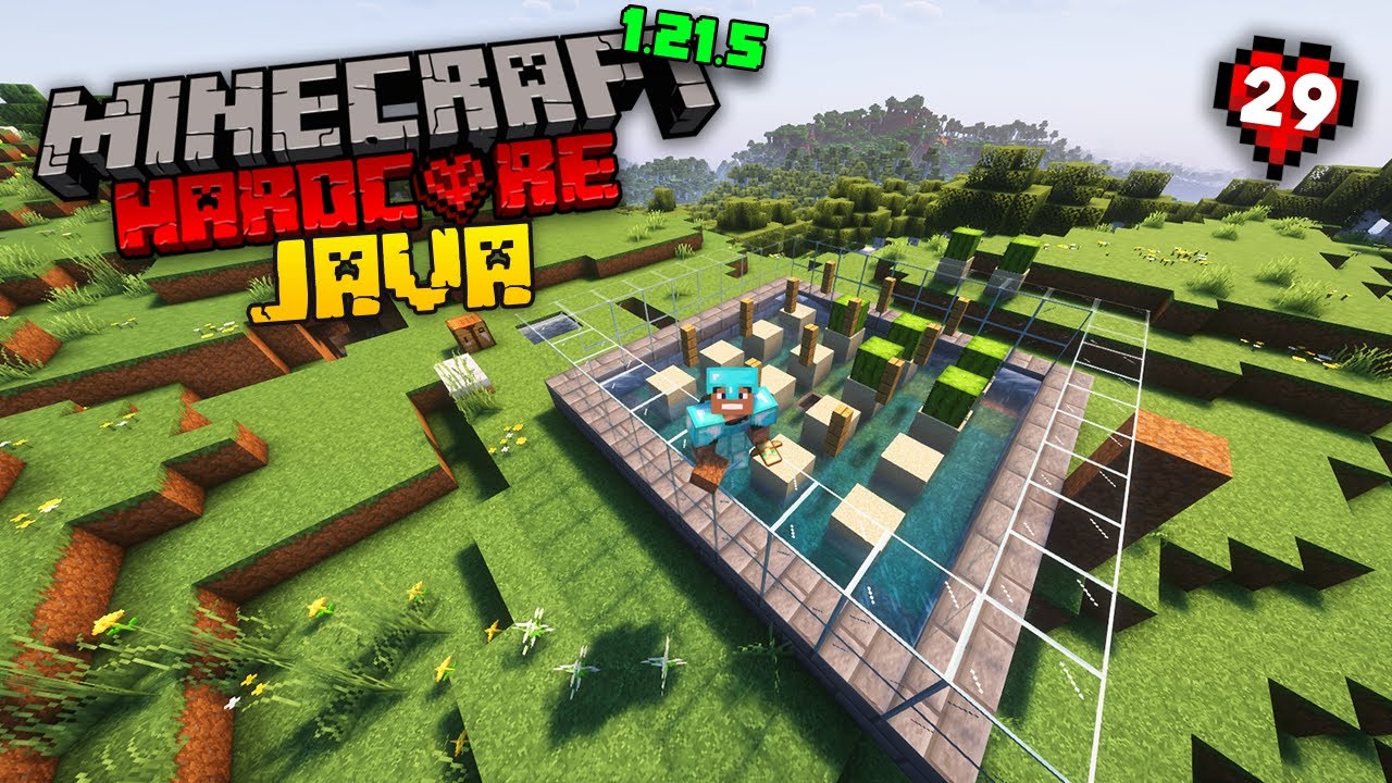 COMMENT AVOIR de la POUDRE D'OS INFINIE (FERME À CACTUS) en HARDCORE sur MINECRAFT JAVA EDITION #29