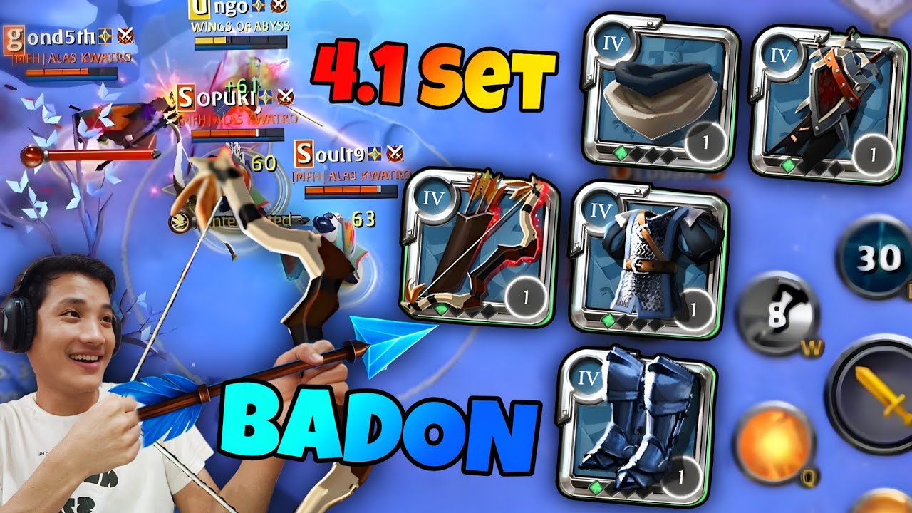 Всего лишь 4.1 Лук Бадона 🏹 Полное господство | Соло PvP - Albion Online