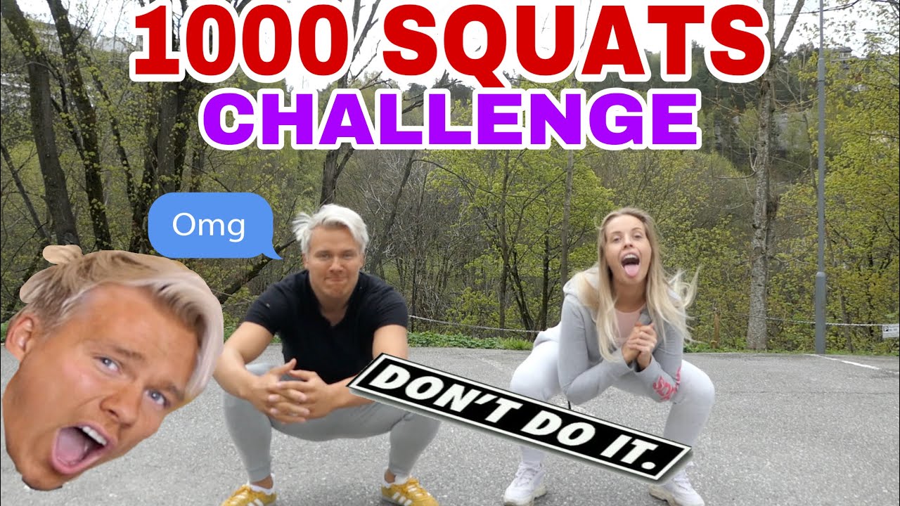 1000 SQUATS på en dag CHALLENGE.