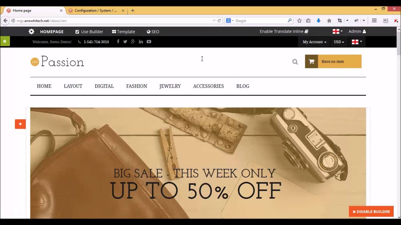 Create Panel Account - Magento Frontend Builder