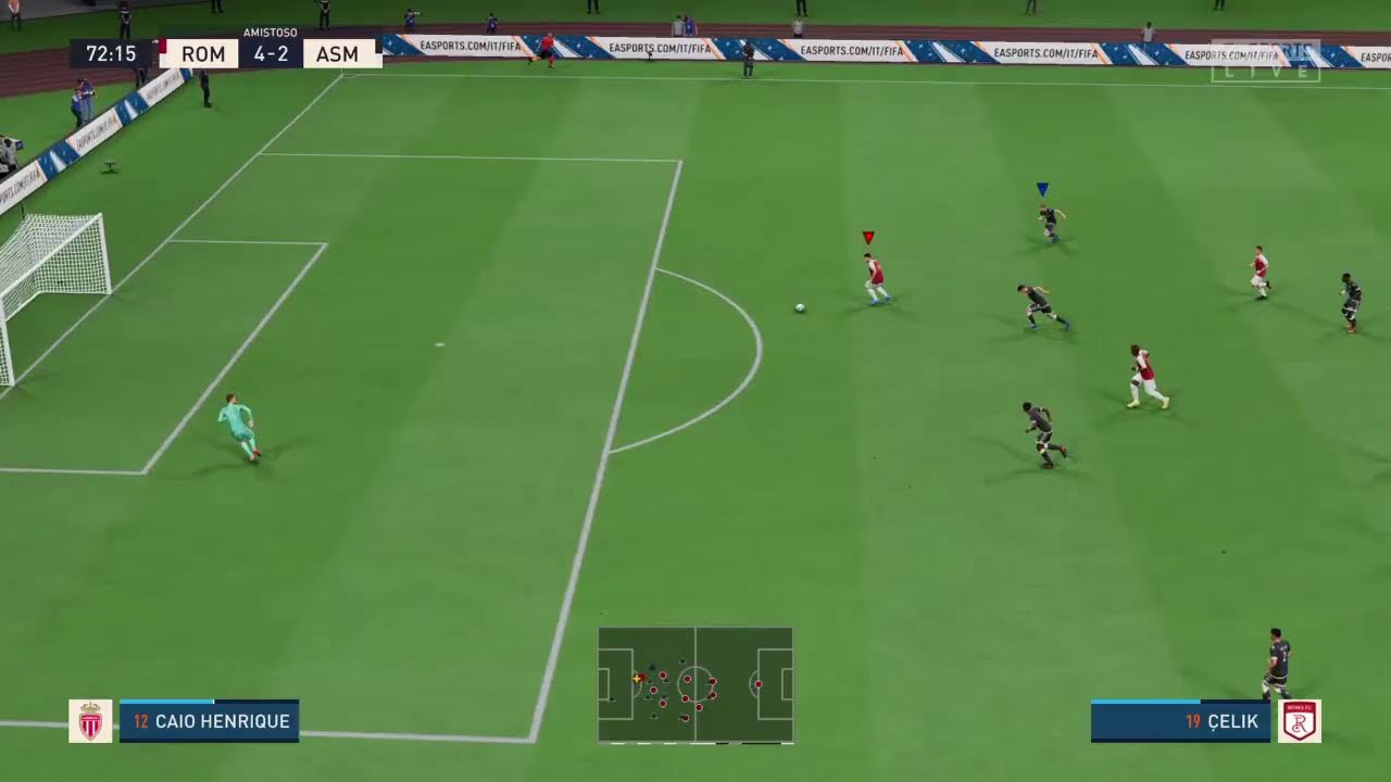 Roma VS Mónaco - FIFA 2023 - #Gameplay #Live