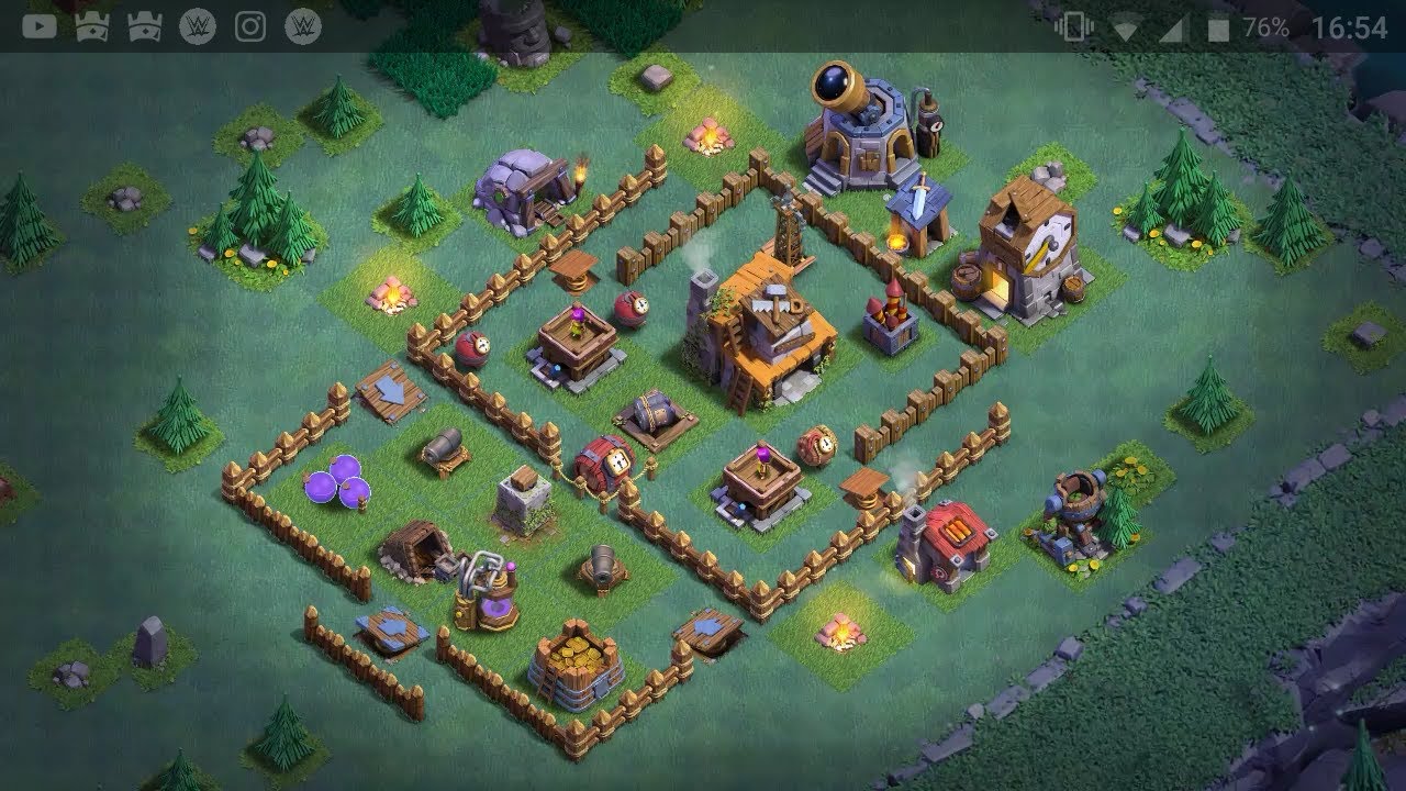 Builder base 4 | New anti - Boxer Giant Base. | Echo Clash Of Clans