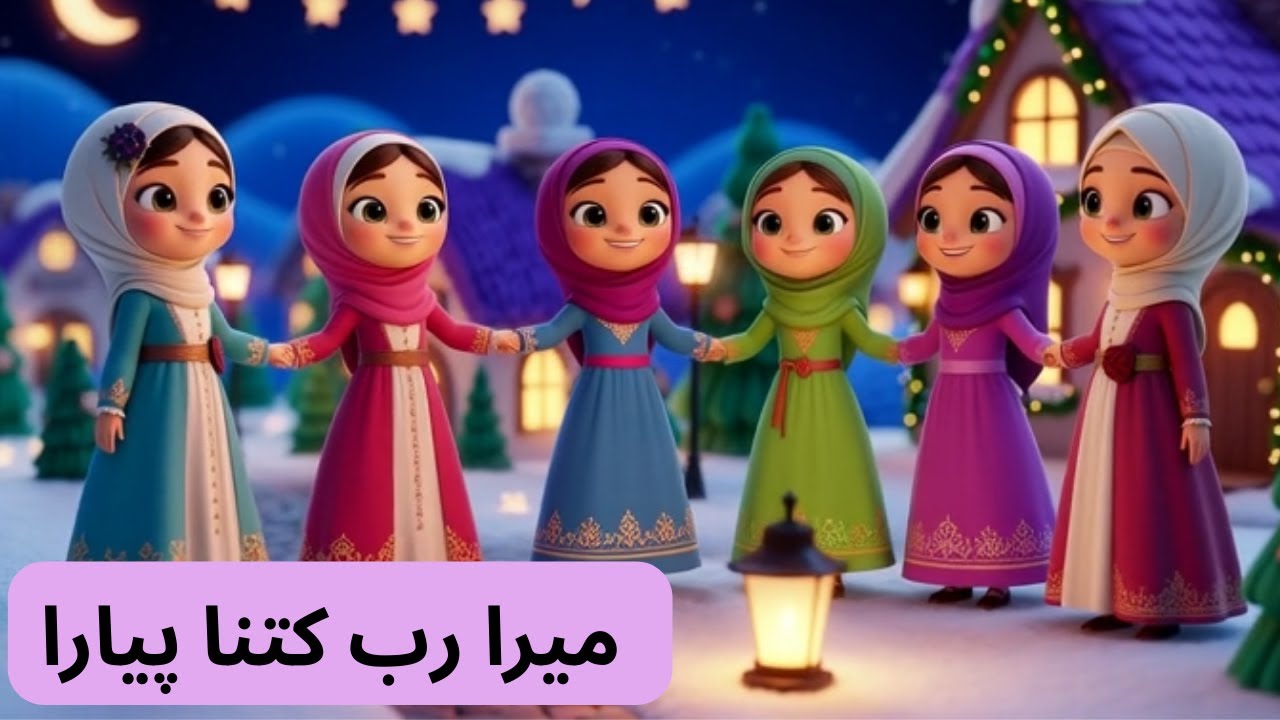 میرا رب کتنا پیارا| Beautiful Islamic Kids Poem | Urdu Rhymes| urdu poem for kids