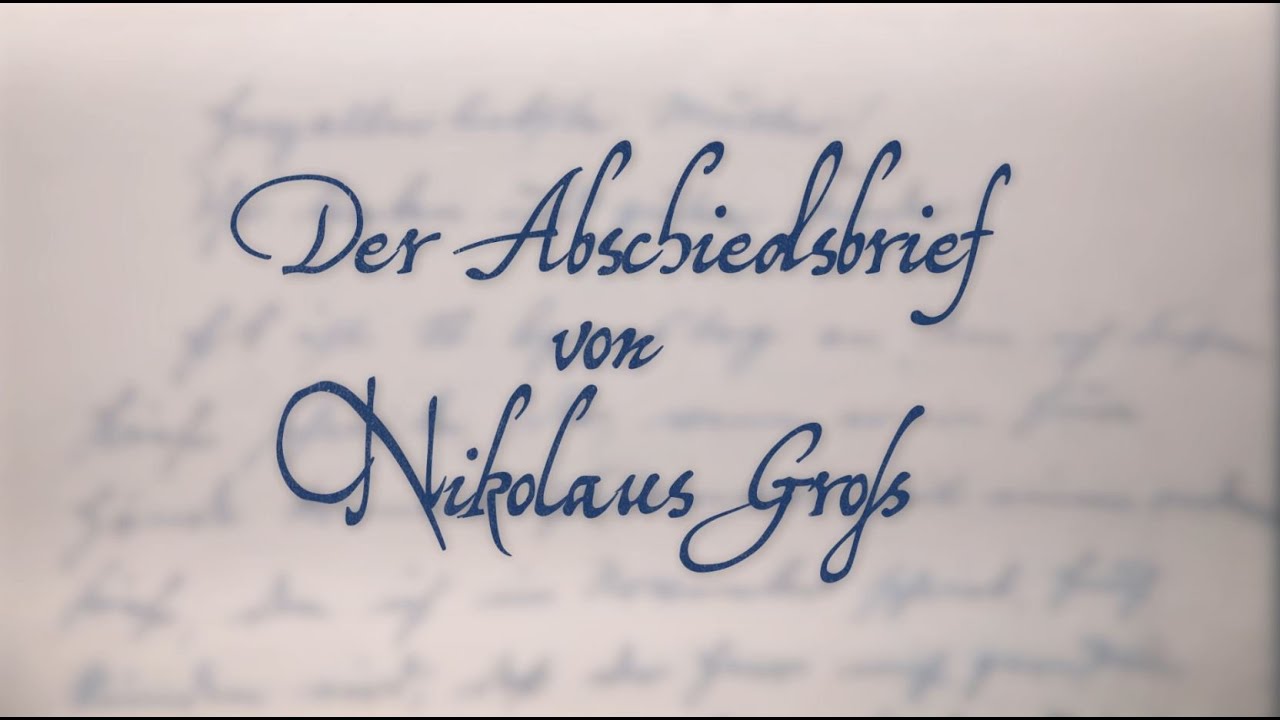 der Abschiedsbrief von Nikolaus Groß