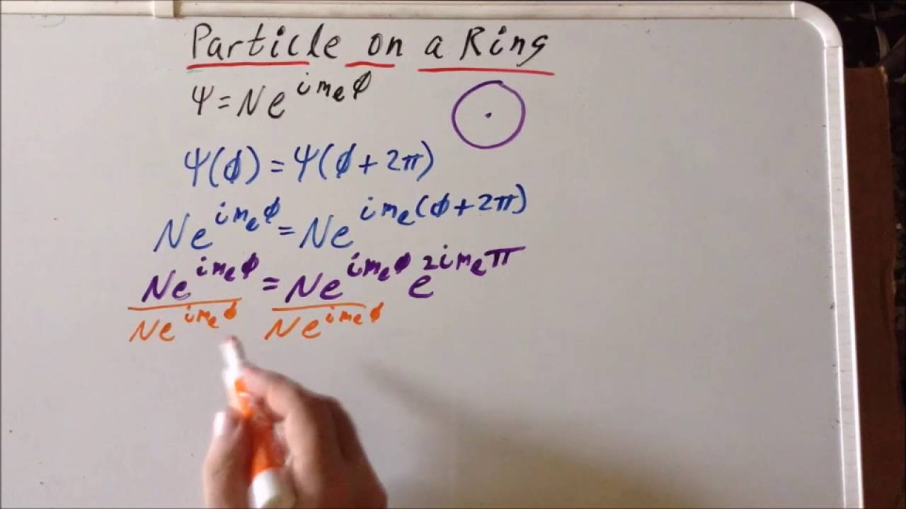 Particle on a ring (rigid rotor) wavefunction derivation, part 2
