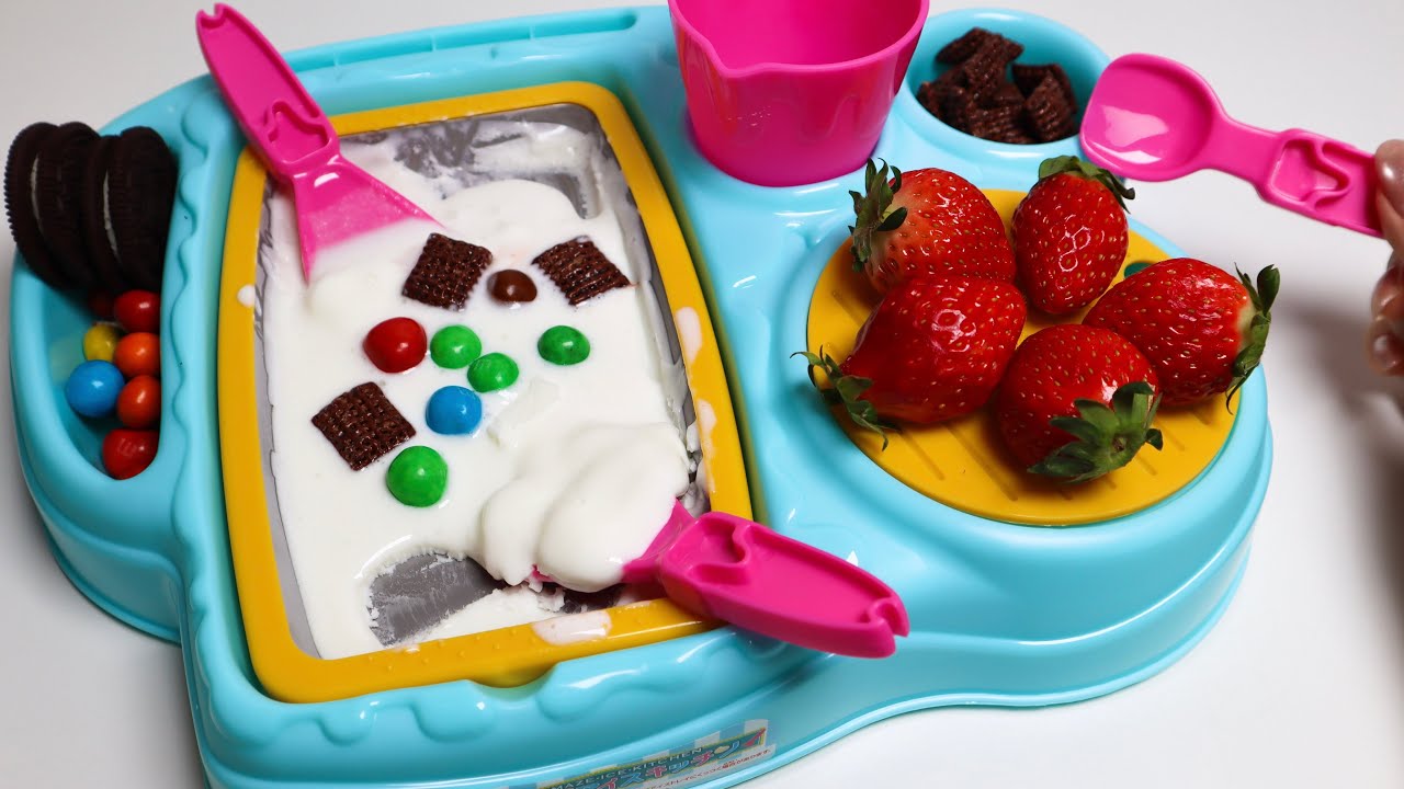 Toy asmr 🩵 Making Real Ice Cream ASMR Satisfying with Unboxing | Review Toys