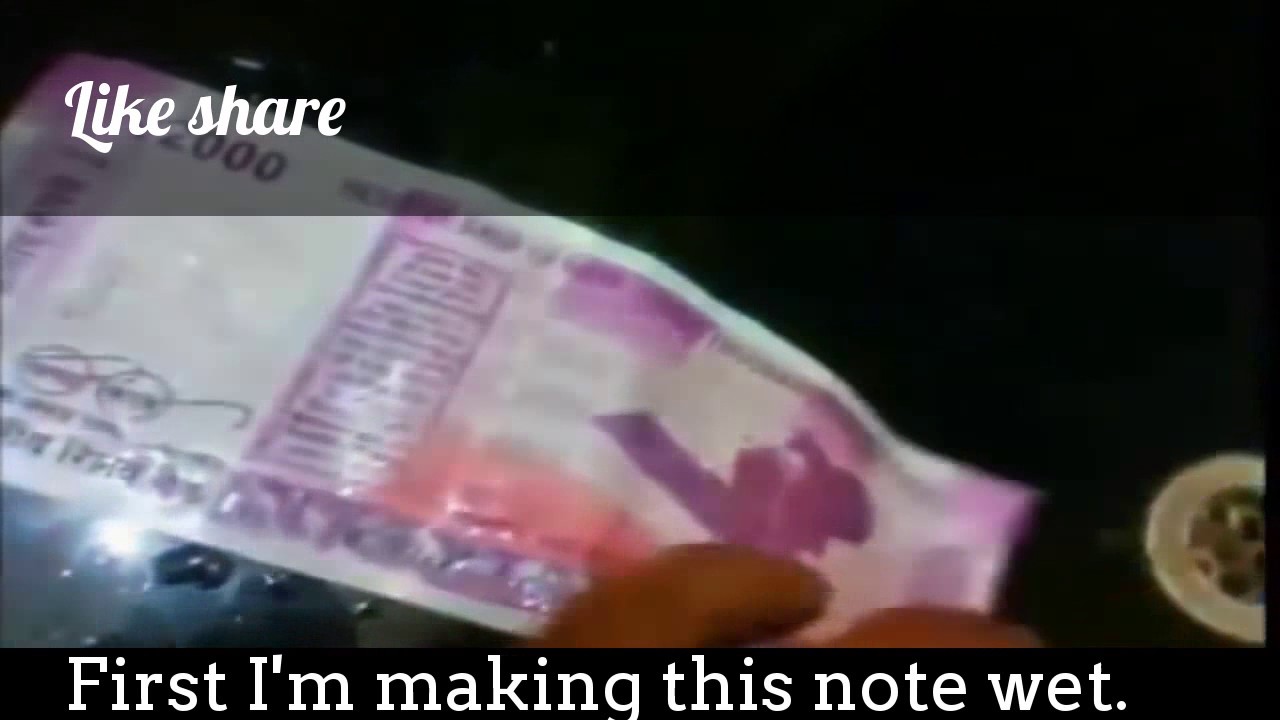 INDIAN CURRENCY IS IT WATERPROOF?