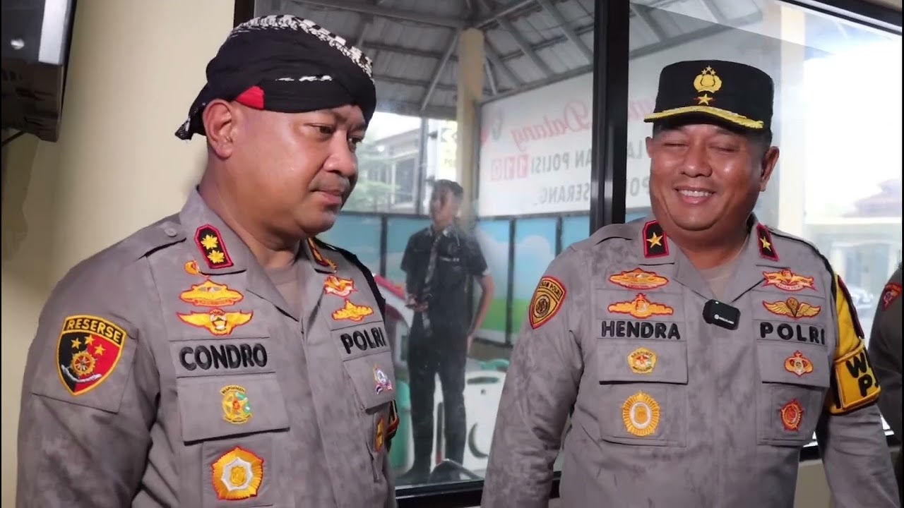 Kapolres Serang Sambut Langsung Wakapolda Banten di Mako Polres Serang