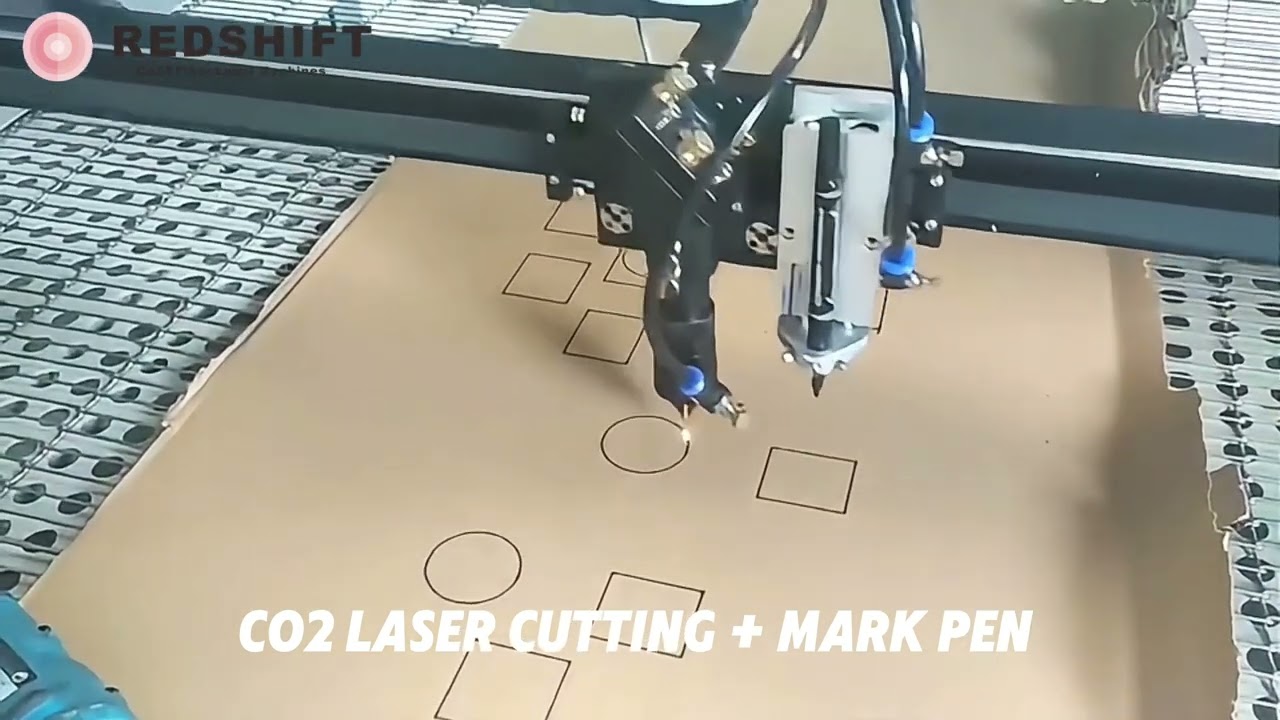 CO2 Laser Cutting with Mark Pen | Dual Function in One Machine