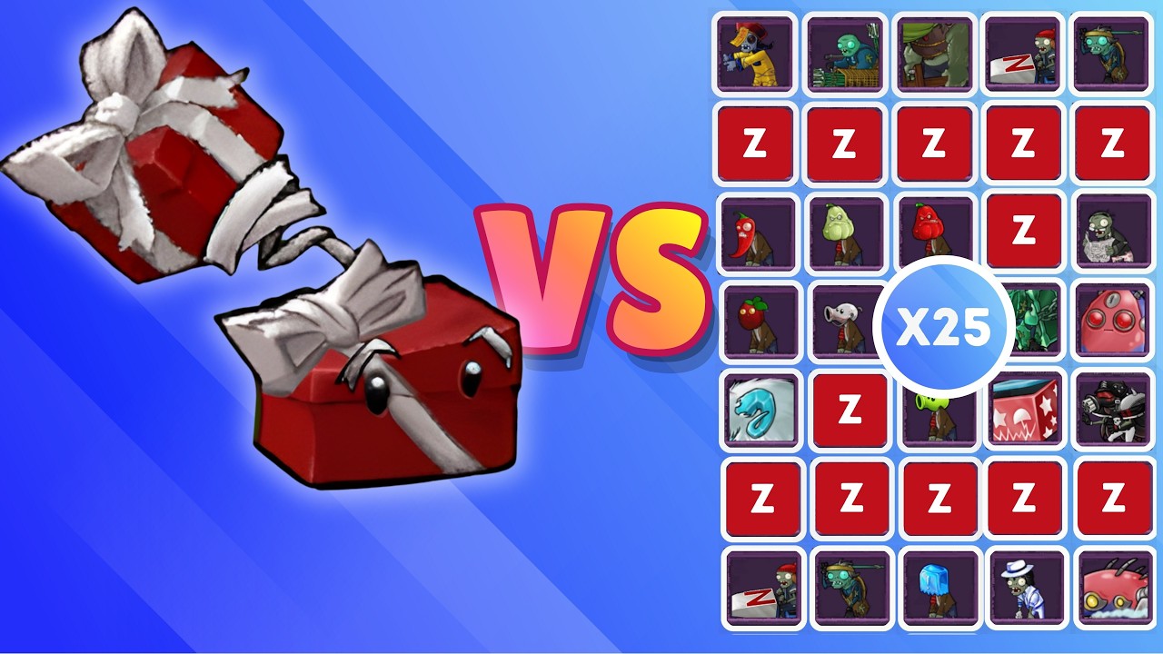 GIFT BOX PITCHER vs 999 ZOMBIES | PVZ