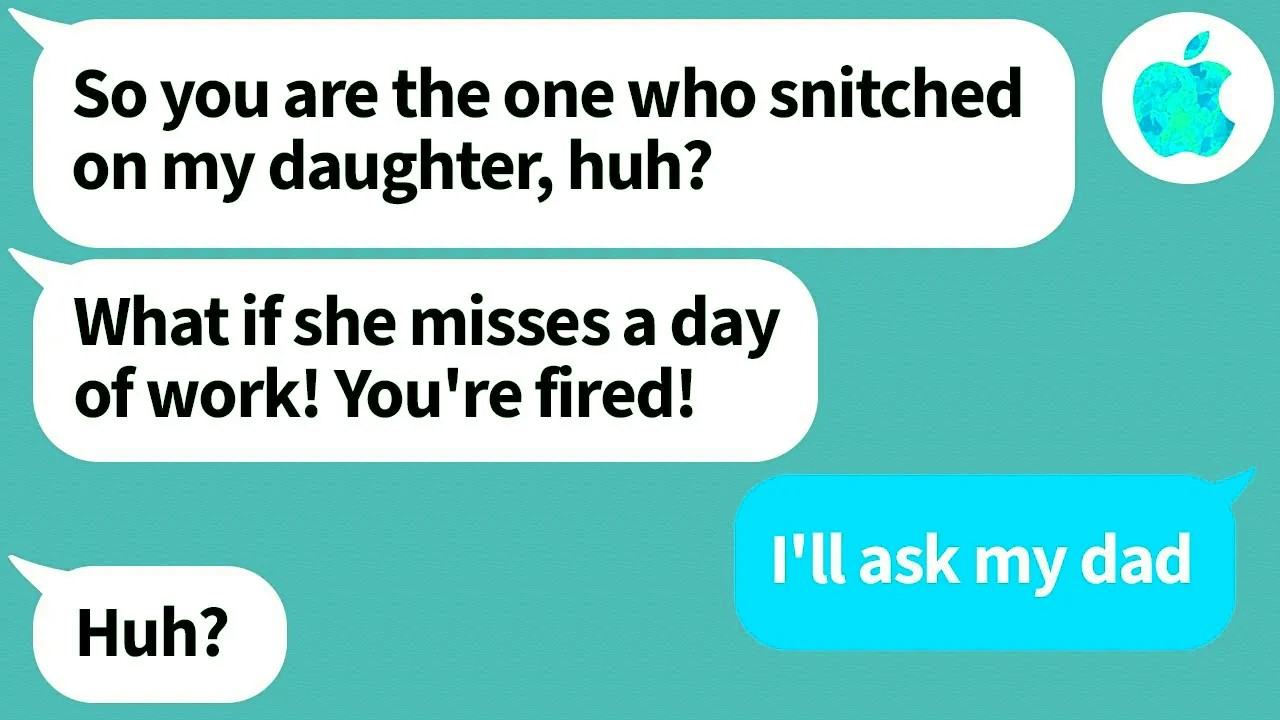 The new employee who got in only because her father is the CEO skipped work on her first day