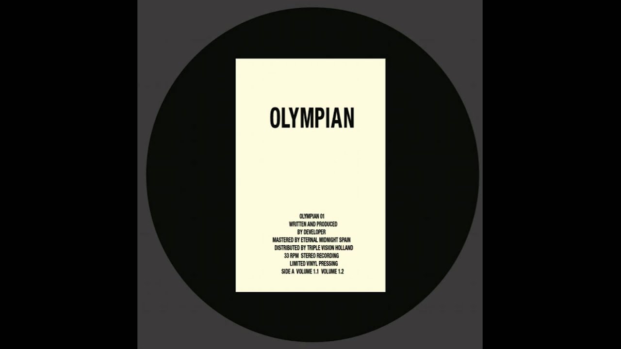 DEVELOPER - OLYMPIAN 01 (2015) VINYL