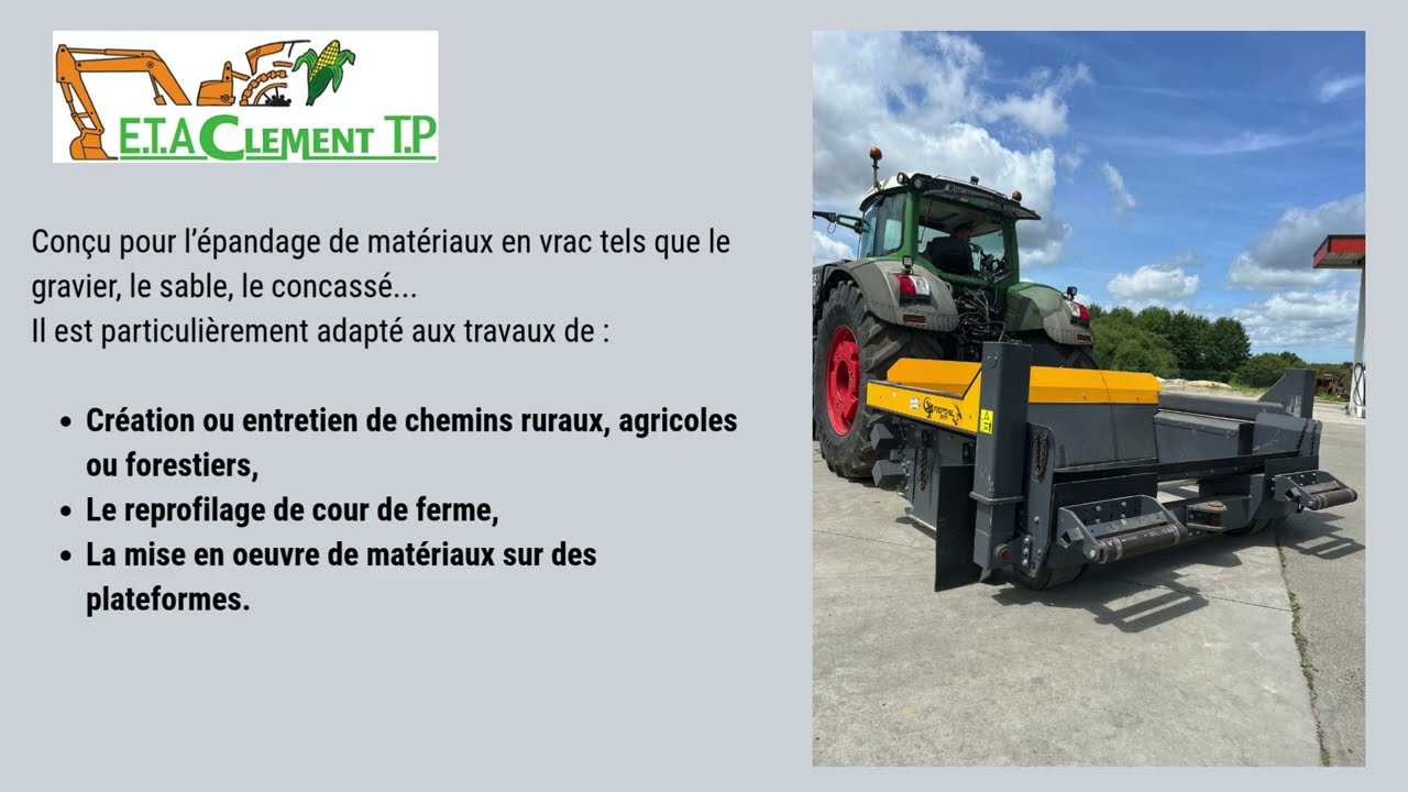 EPANDEUR A MATERIAUX REPTAIL SM CHEZ ETA CLEMENT TP