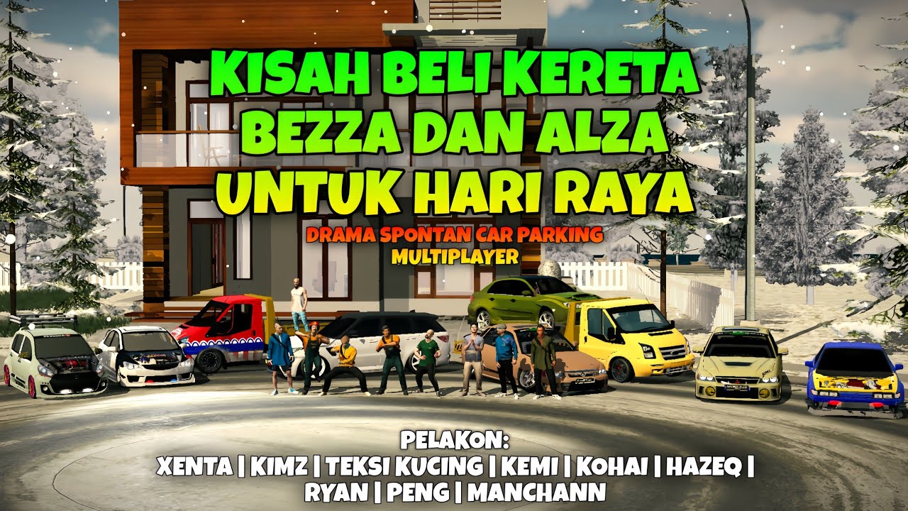 KISAH BELI KERETA BEZZA DAN ALZA UNTUK HARI RAYA | Lawak | Drama Spontan Car Parking Multiplayer