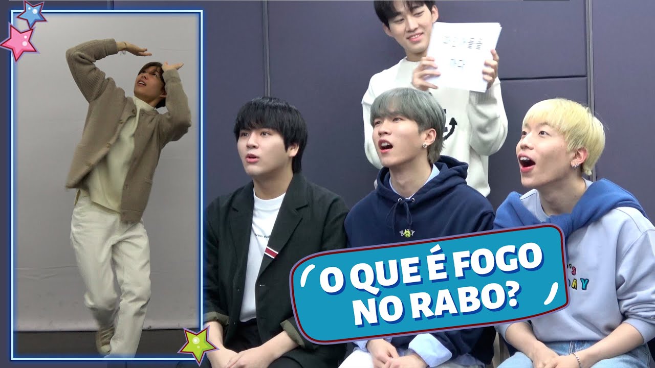 GRUPO DE KPOP TENTA ADIVINHAR EXPRESSÕES POPULARES DO BRASIL (COM D-CRUNCH) PARTE 1: MÍMICA