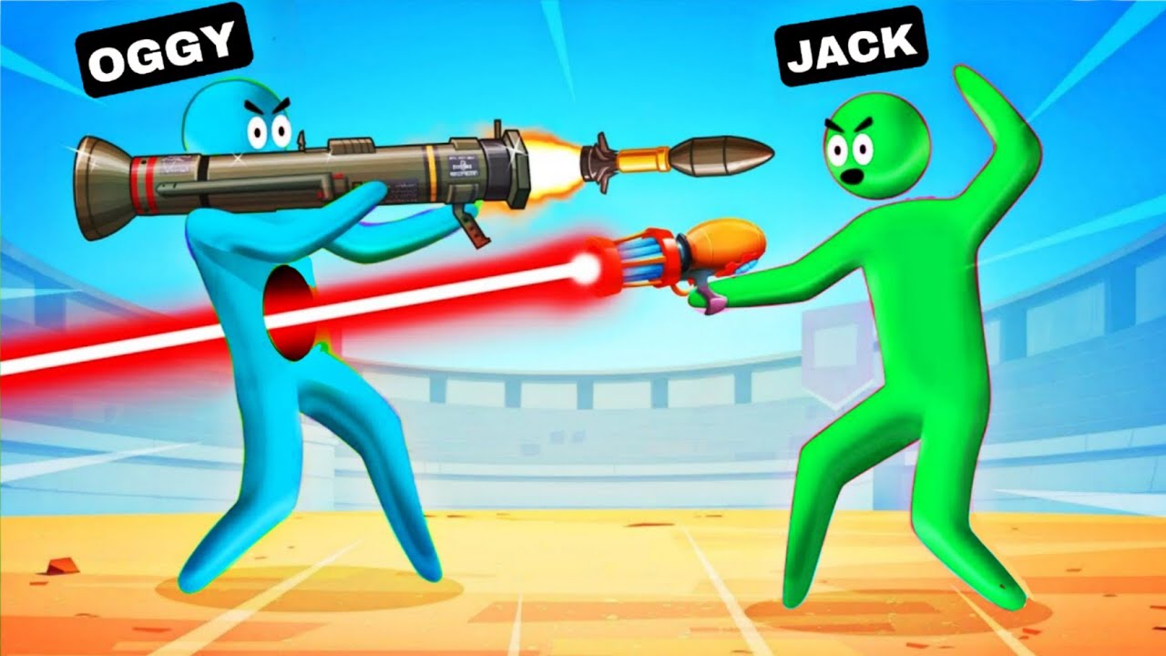OGGY ROCKET vs JACK LASERS FIGHT In SUPER SMASH (FUNNIEST GAME EVER)🤣