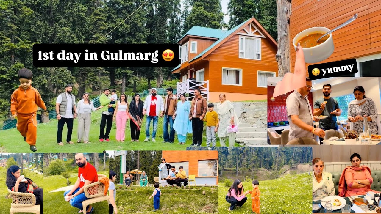 Gulmarg Mai pehla din kaisa raha hmara😍#kashmir #gulmarg #vlog #viralvideo 