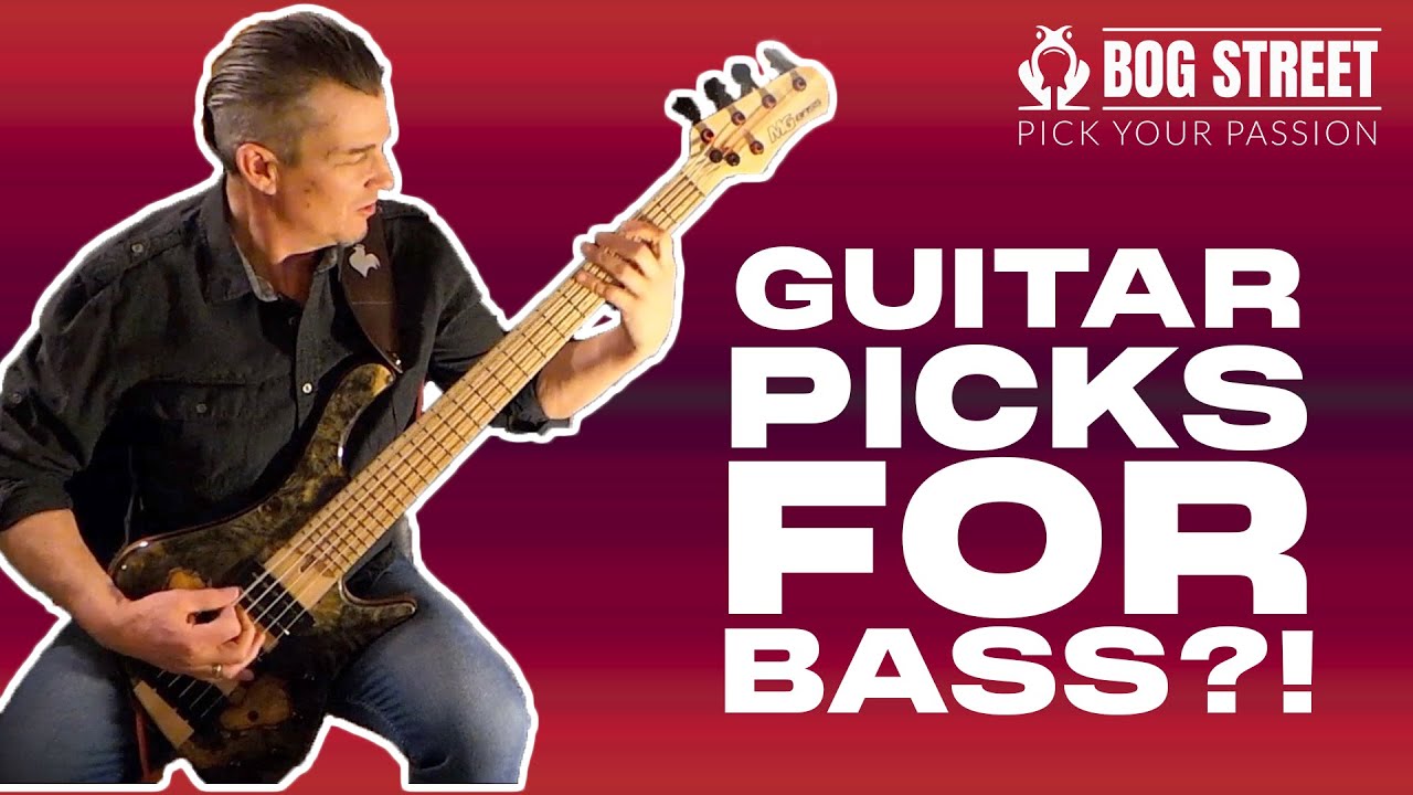 Guitar Picks for bass?! - Bog Street Axe Blade Medium demo w/Andy Irvine