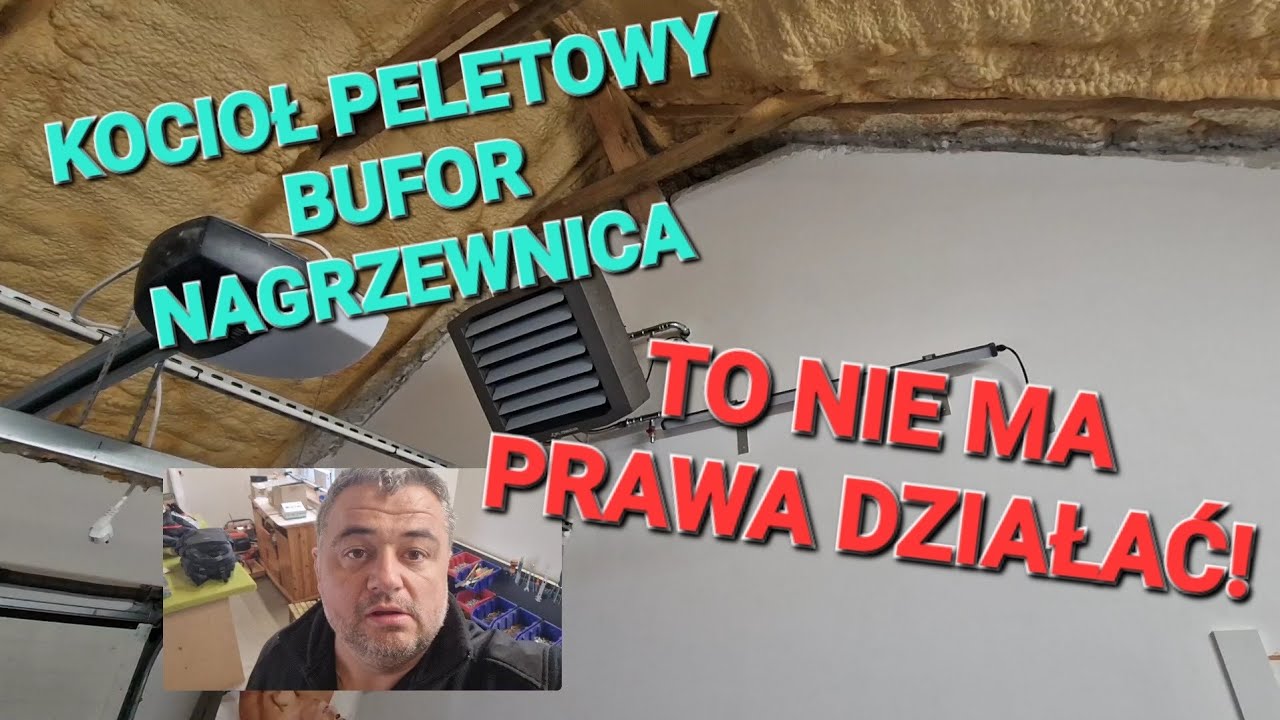 KOCIOŁ PELETOWY, BUFOR, DOM, GARAŻ... NAGRZEWNICA
