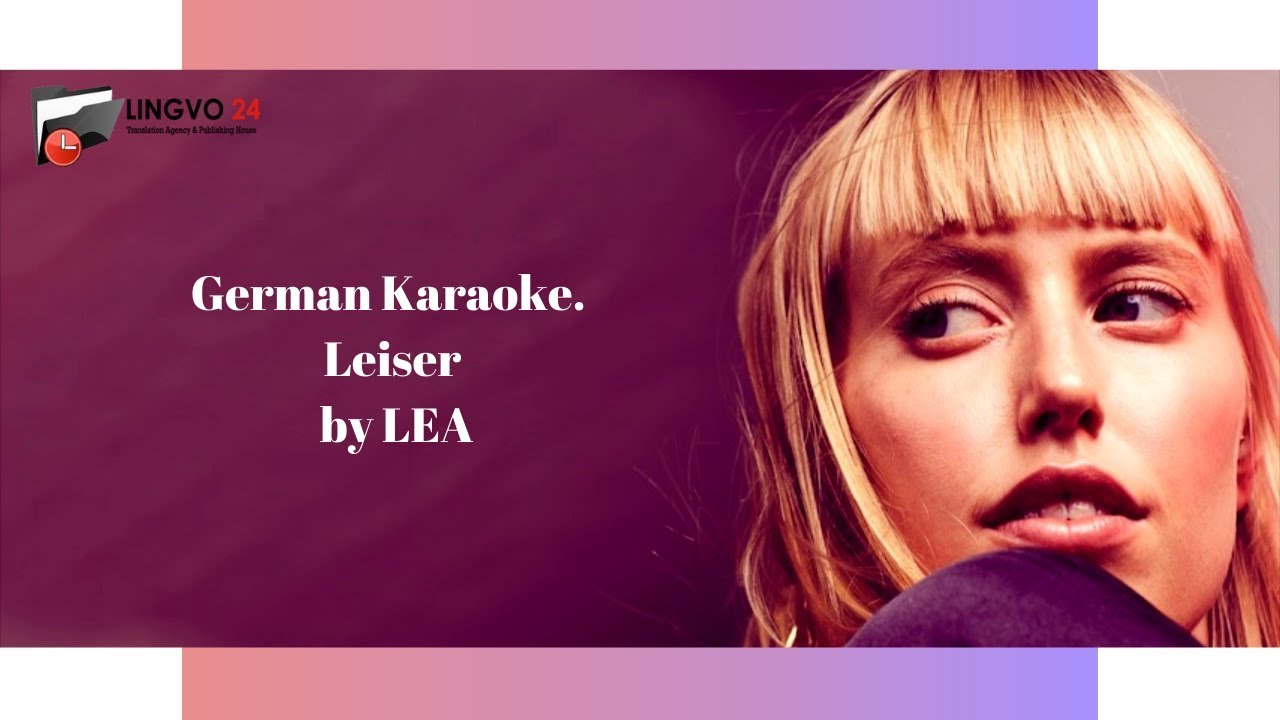 German Karaoke. Leiser by LEA