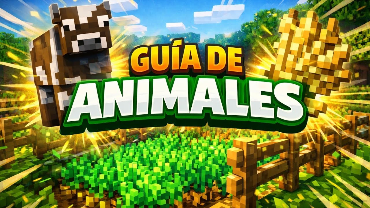 COMO REPRODUCIR ANIMALES MINECRAFT -guia de animales