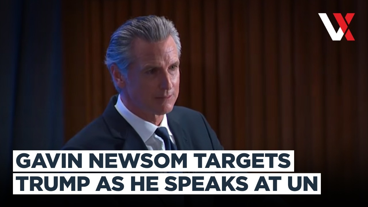 &ldquo;Ending Trump&rsquo;s Presidency&rdquo; Gavin Newsom Targets Trump As He Speaks At United Nations | VERTEX