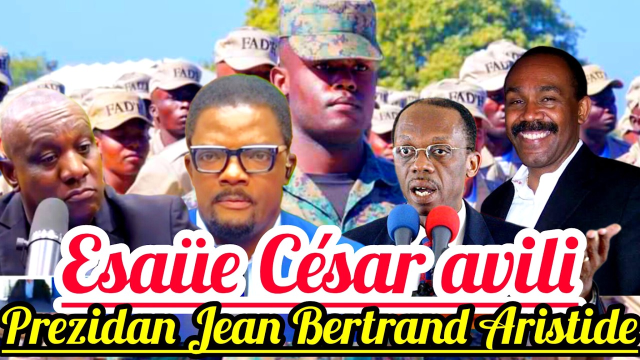 BWA A MARE! EsaÜe Cesar Ak Louko Desir Fenk Avili Presidan Jean Bertrand Aristide @RadioTeleEclair