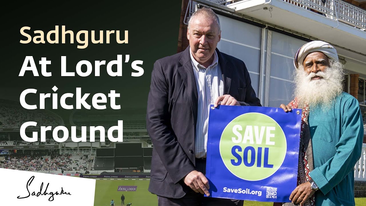 Angus Fraser Explores Cricket & #SaveSoil with Sadhguru at Lord’s