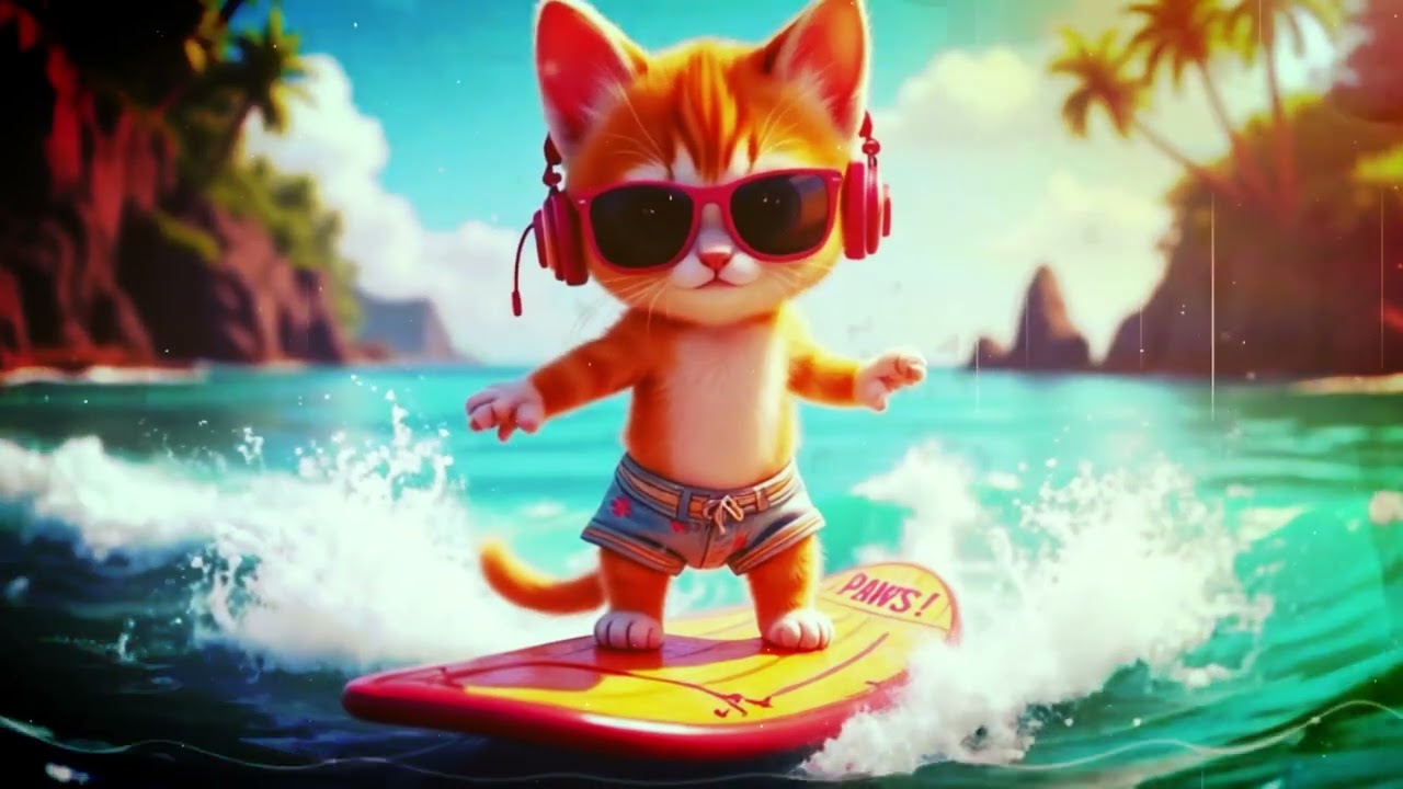 Lofi Rhythm & Paws🐱Ska jazz beats for surfing cats