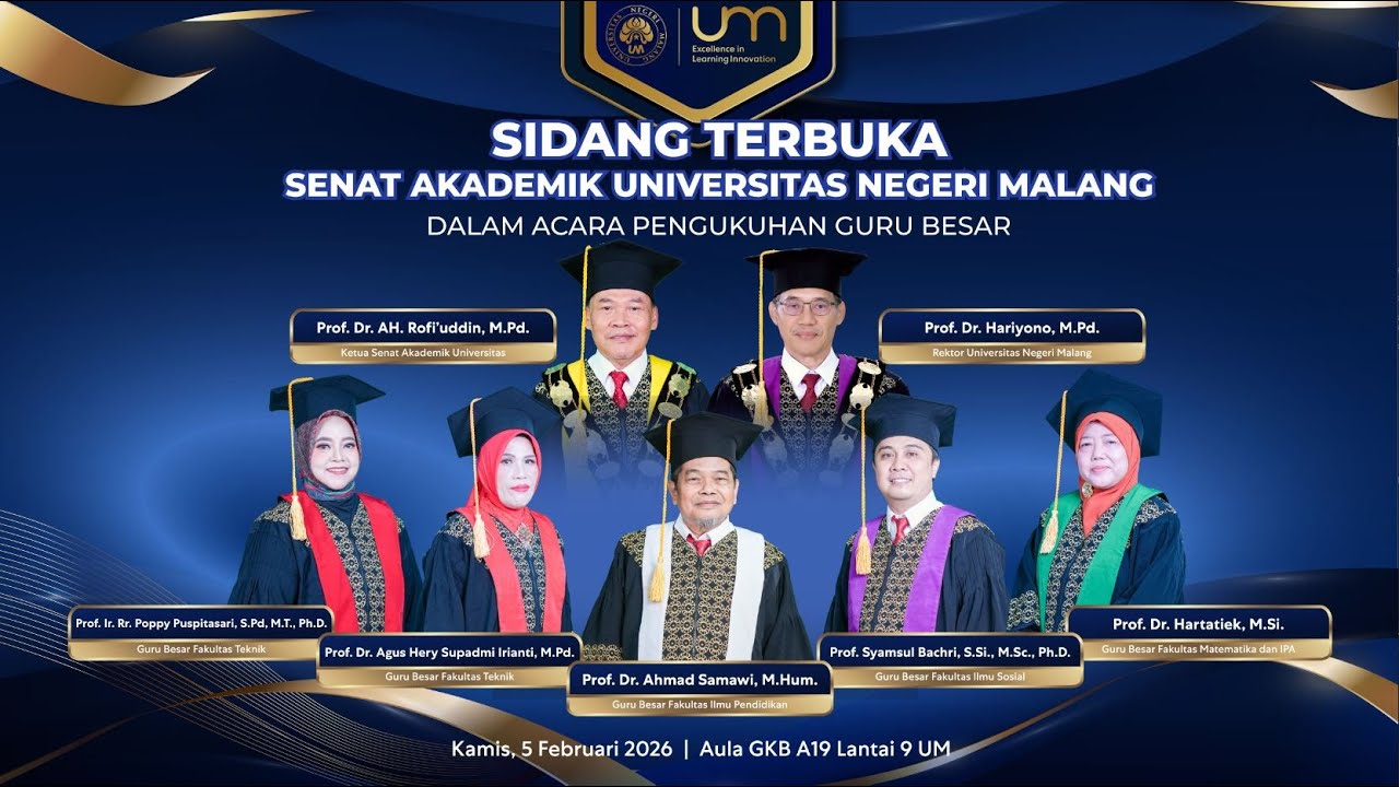 🔴LIVE - PENGUKUHAN GURU BESAR