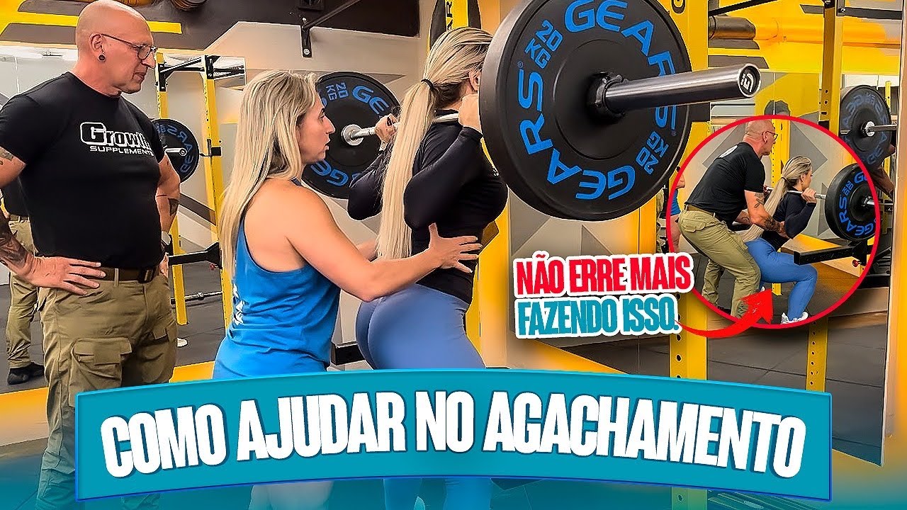 EVITE ACIDENTES NO TREINO FAZENDO ISSO | Waldemar Guimarães e VIVI WINKLER AGACHAMENTO