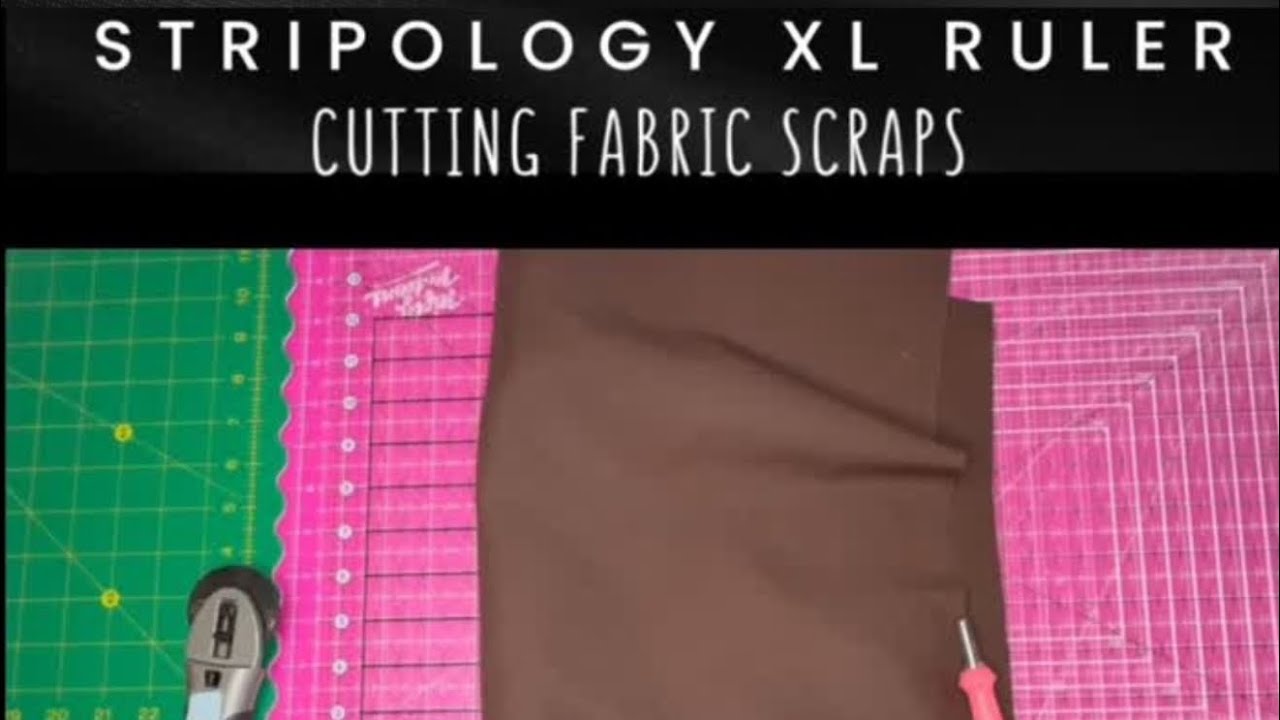 Stripology XL Ruler Demo | Cutting Fabric Scraps Made Easy for quilt strips
