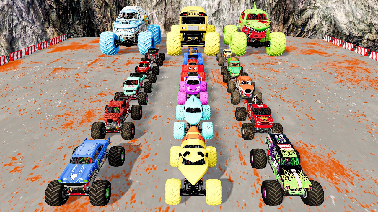 Unbelievable Monster Jam Monster Trucks Crush & Crash Spectacle - Monster Truck Insane Mayhem