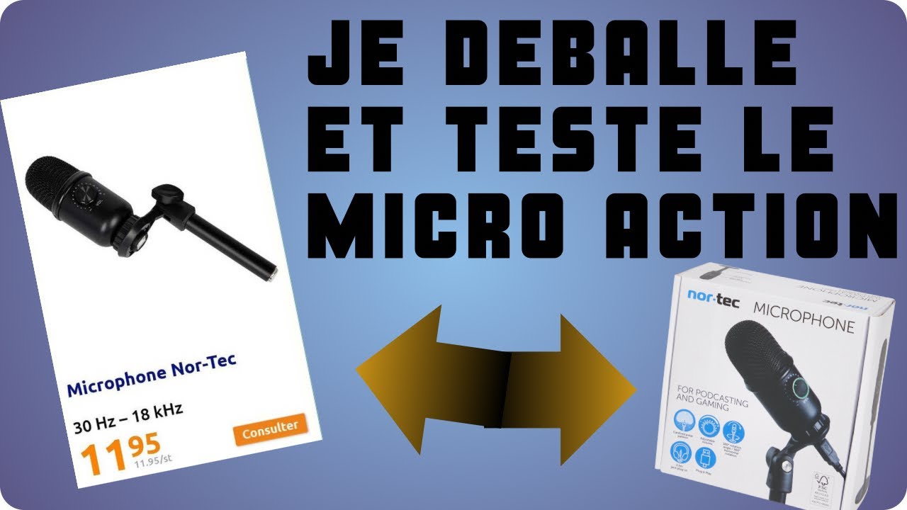 Je d&eacute;balle et test le micro action , il et trop bien !!