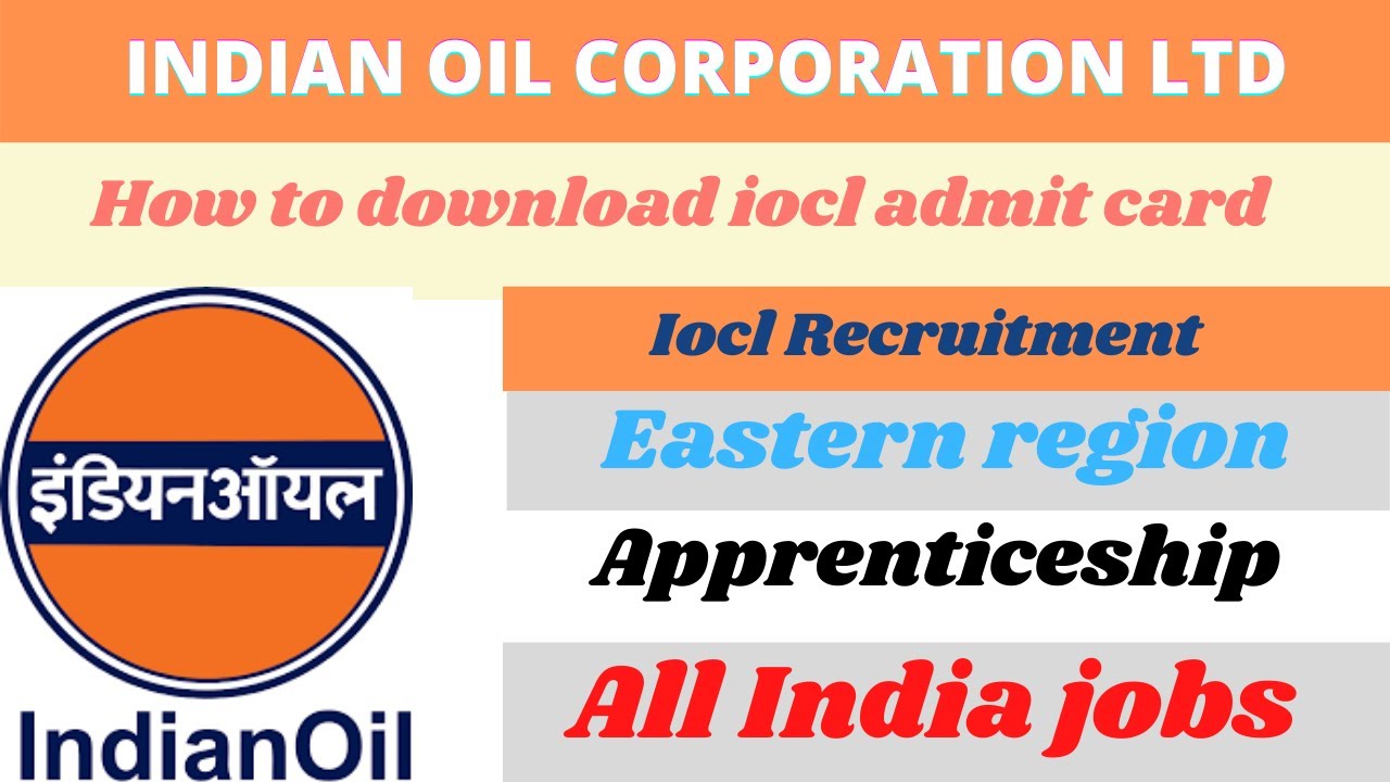HOW TO DOWNLOAD IOCL ADMIT CARD. How to download iocl eastern region admit card.  latest jobs update