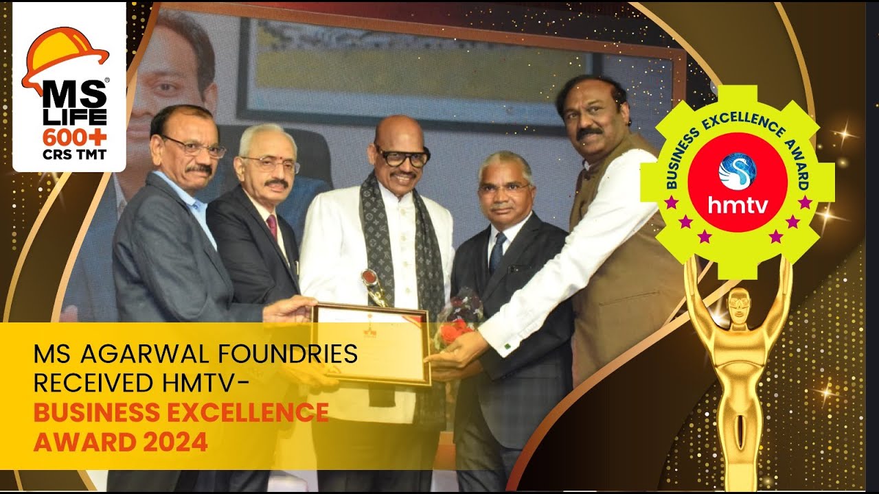 MS agarwal foundries received HMTV-Business Excellence Award 2024