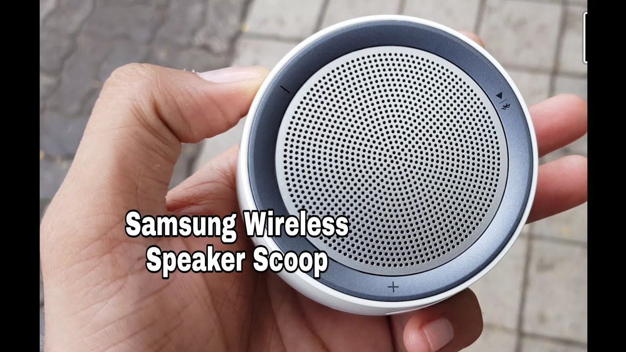 This portable wireless speaker is so cool !! Scoop design by Samsung